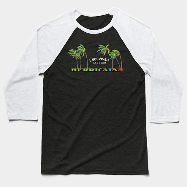 Hurricane Ian Baseball T-Shirt by Blumammal